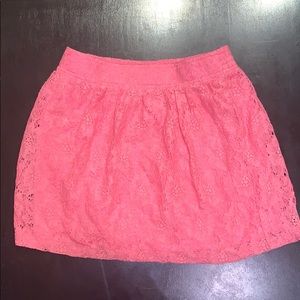 Pink short skirt!